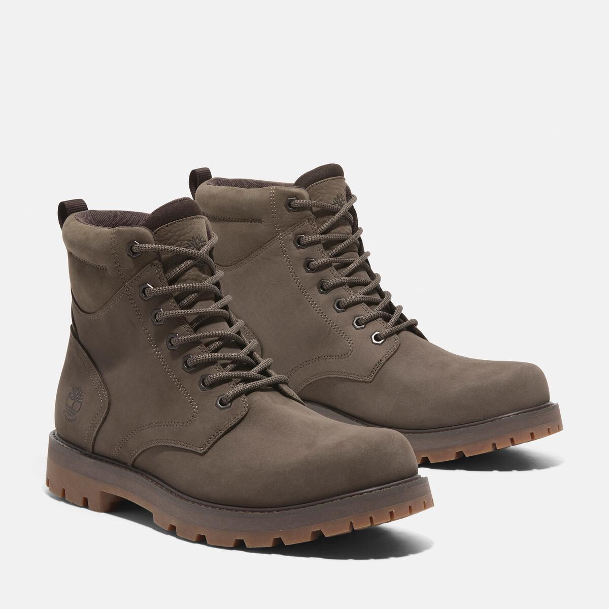 TIMBERLAND Men's Britton Road Waterproof Boot Medium Brown Nubuck - Image 2