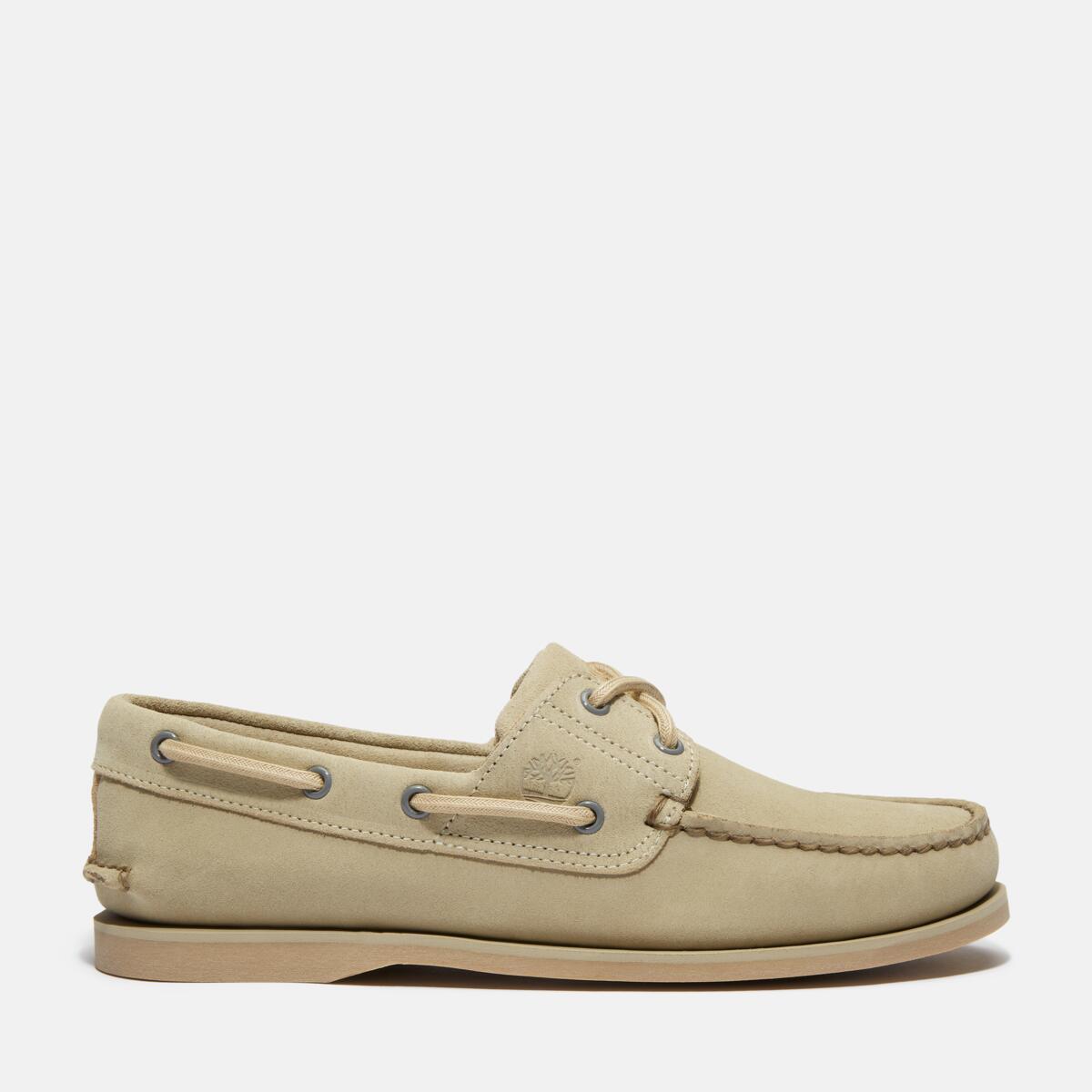 Buy Men's Classic 2-Eye Boat Shoe in Light Green Suede Online at