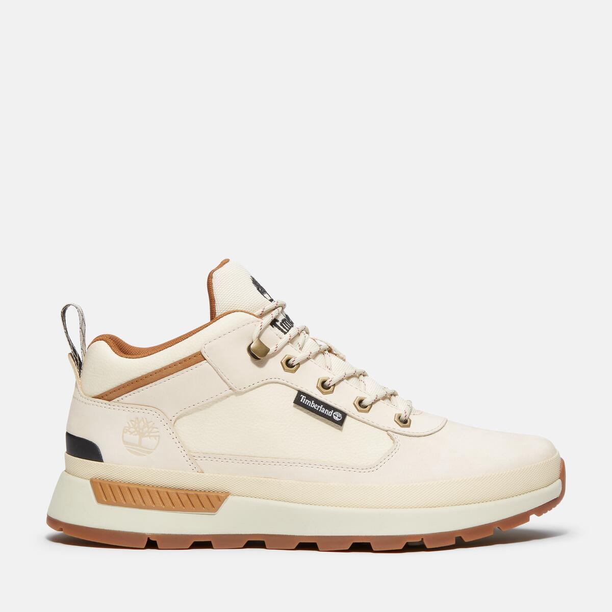 timberland field trekker mid white