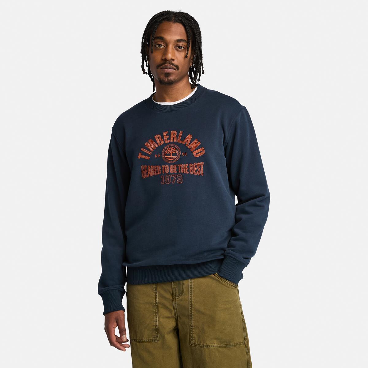 Buy Men s Graphic Crew in Dark Sapphire Online at TIMBERLAND Timberland NZ