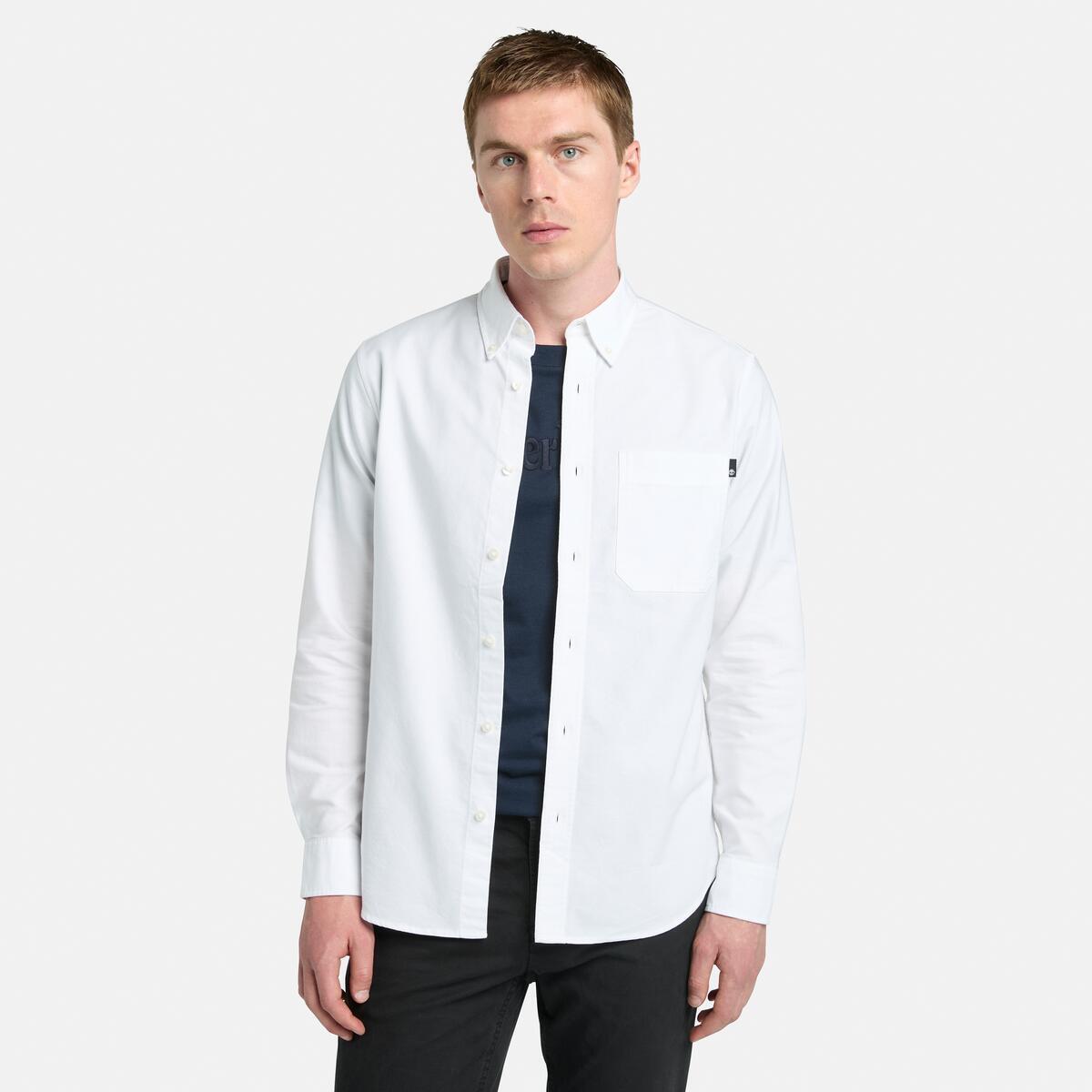 Buy Men s Oxford Shirt in White Yd Online at TIMBERLAND Timberland NZ