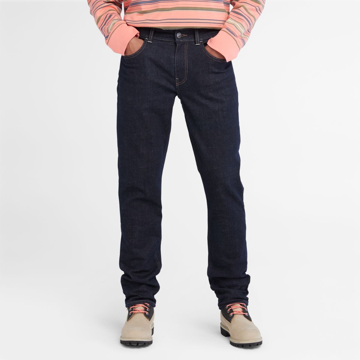 Buy Men's Stretch Indigo Slim Denim Pant in Rinse Online at