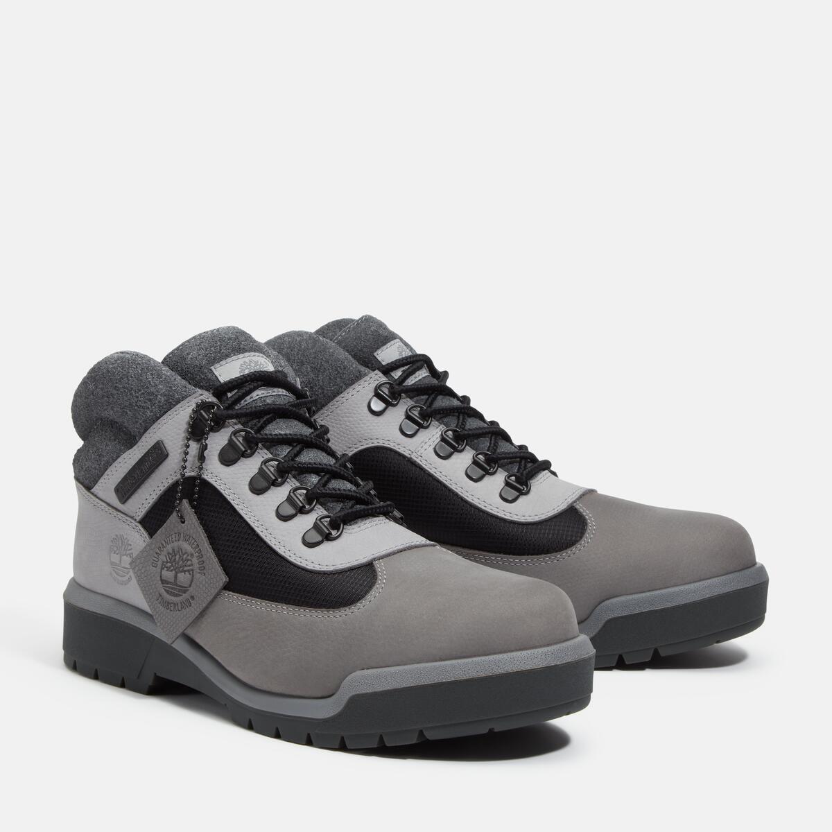 TIMBERLAND Men's Waterproof Field Boot Medium Grey Nubuck - Image 2