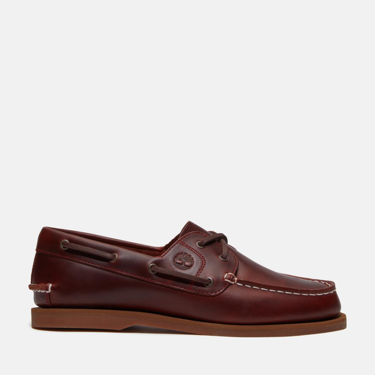 Buy Women's Classic 2-Eye Boat Shoe in Burgundy Full Grain
