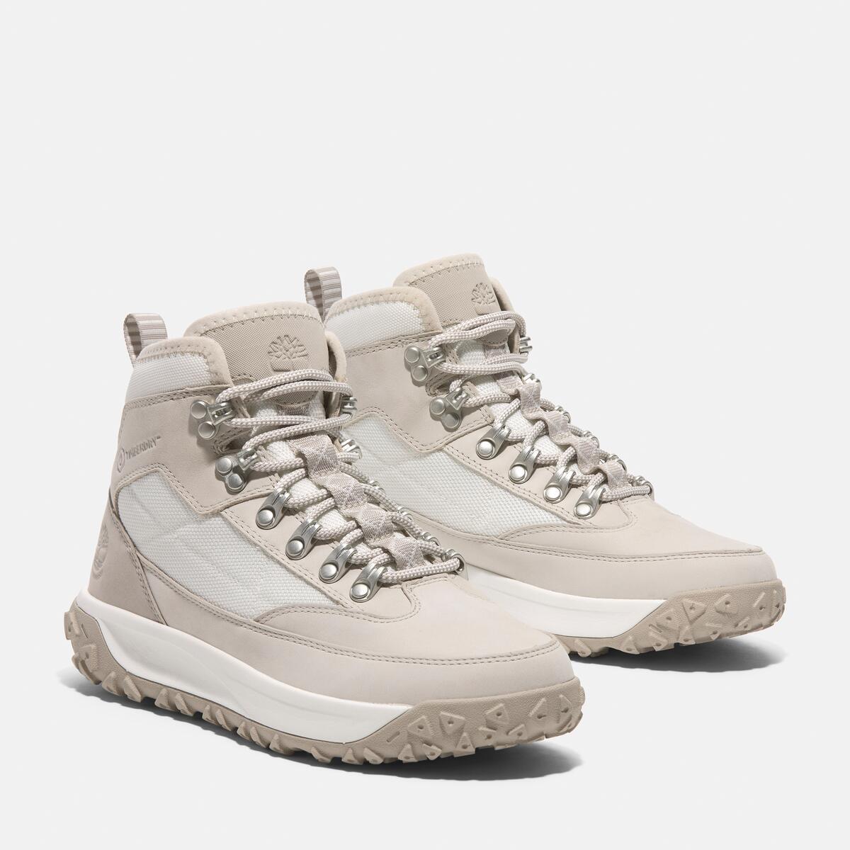 TIMBERLAND Women's Greenstride Motion 6 Waterproof Mid White Nubuck - Image 2