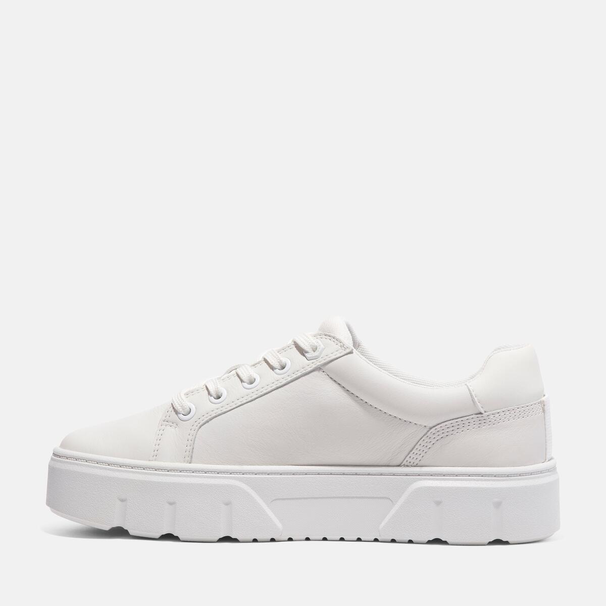 TIMBERLAND Women's Laurel Court Sneaker Low White Full Grain - Image 7