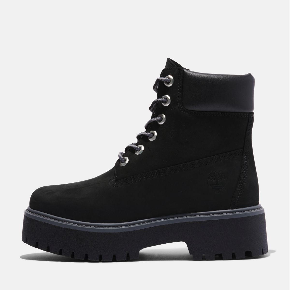 TIMBERLAND Women's Stone Street 6-Inch Waterproof Boot Black Nubuck - Image 8