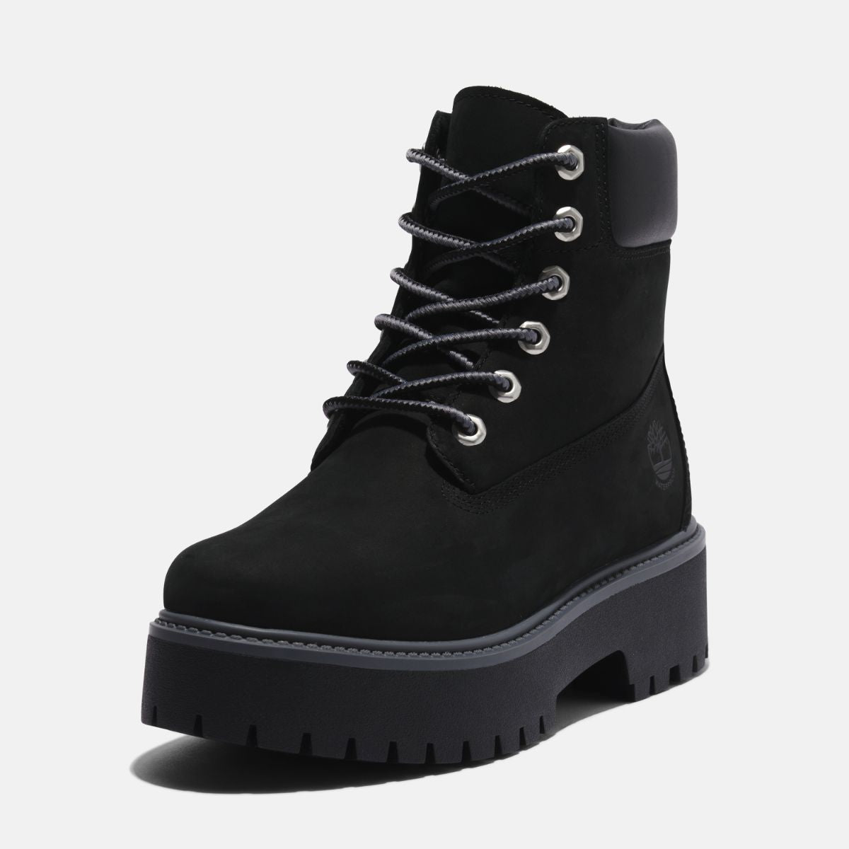TIMBERLAND Women's Stone Street 6-Inch Waterproof Boot Black Nubuck - Image 9