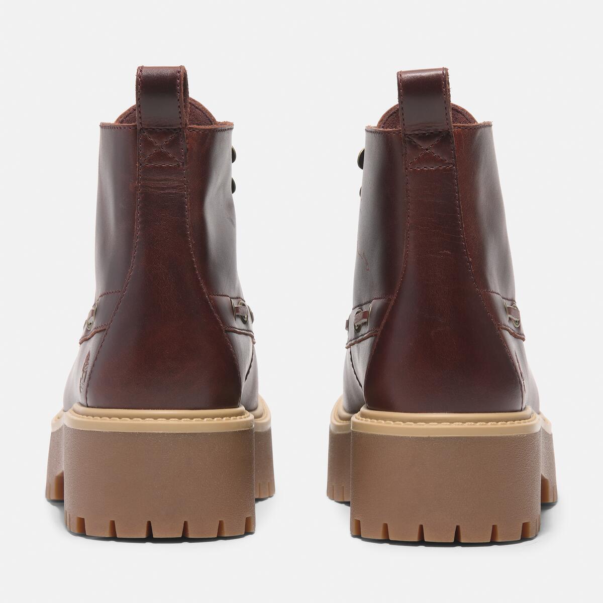 TIMBERLAND Women's Stone Street Mid Boot Burgundy Full Grain - Image 5
