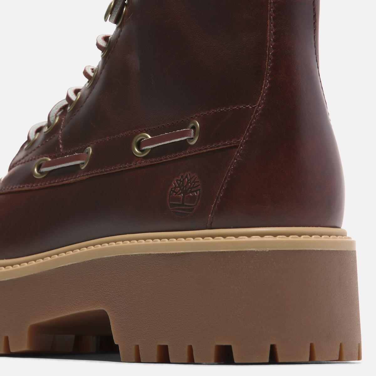 TIMBERLAND Women's Stone Street Mid Boot Burgundy Full Grain - Image 7
