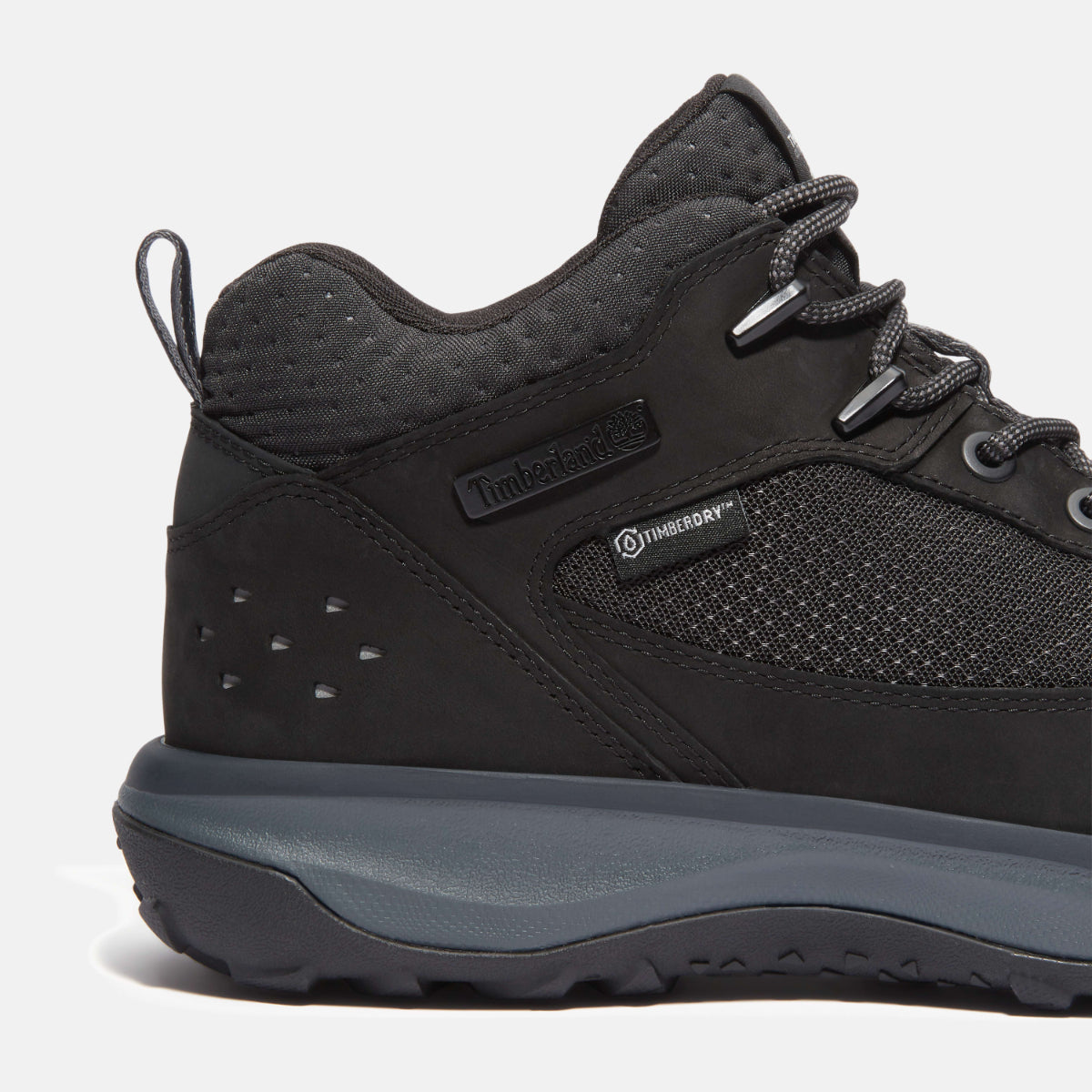 TIMBERLAND Mens Motion 7 Waterproof Mid Black Nubuck - Image 7