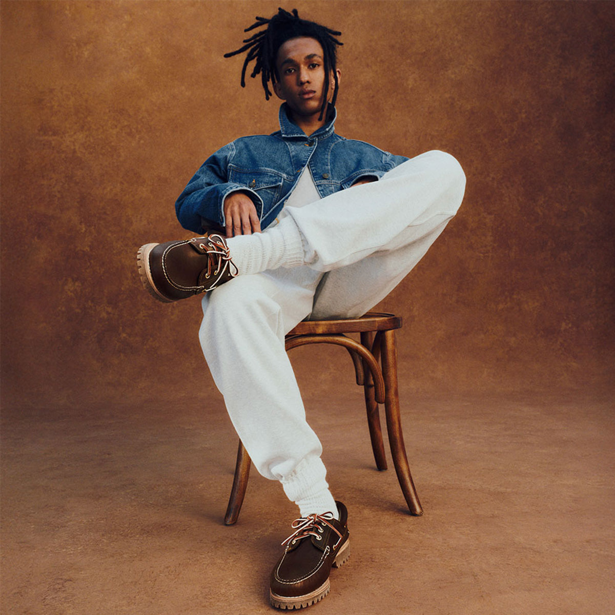 Timberland Brown boat shoes styled