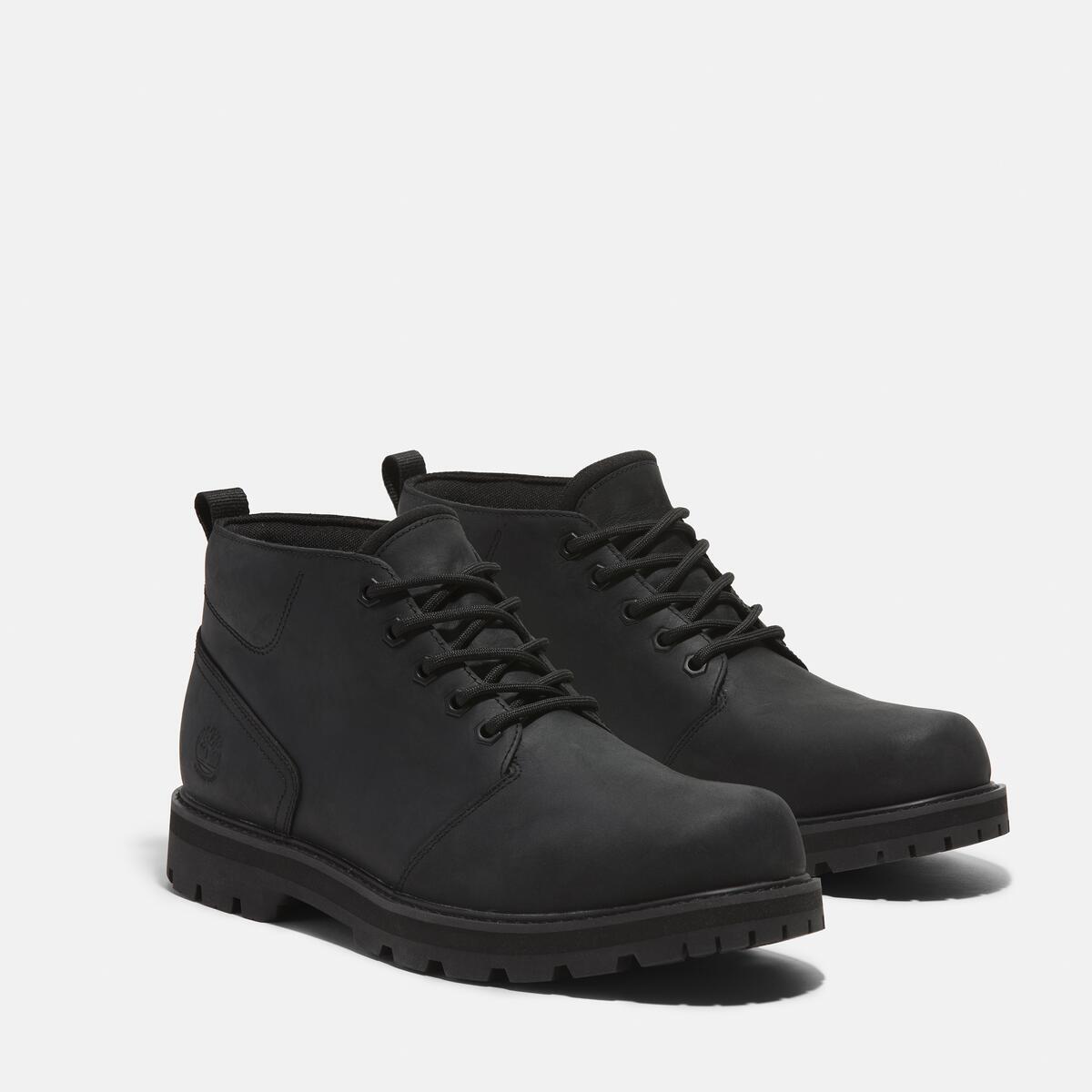 TIMBERLAND Men's Britton Road Waterproof Chukka Black Full Grain - Image 2