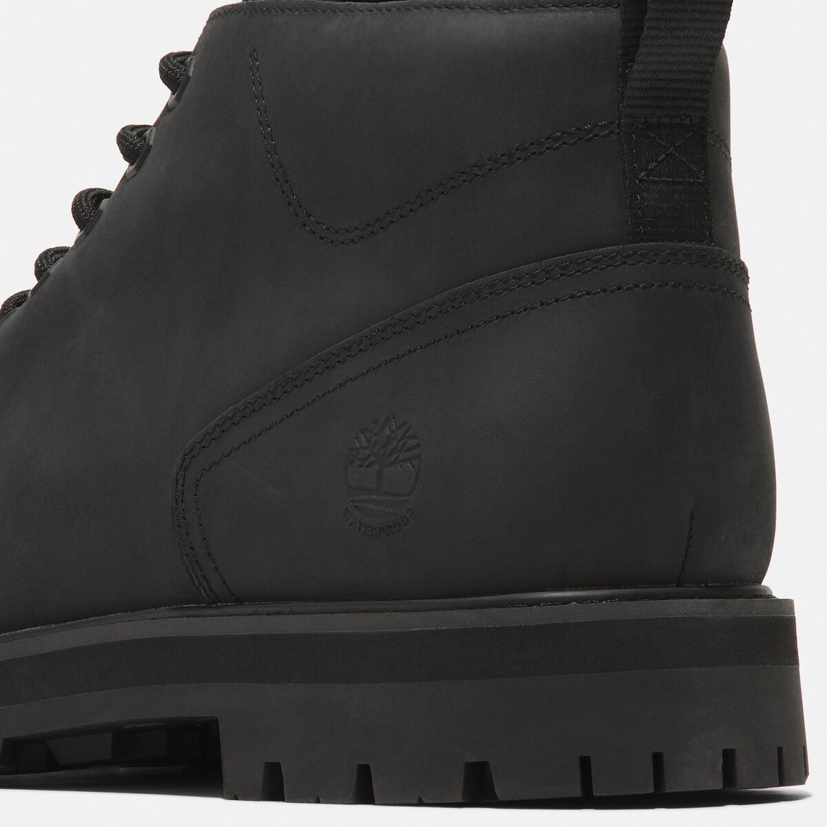 TIMBERLAND Men's Britton Road Waterproof Chukka Black Full Grain - Image 7