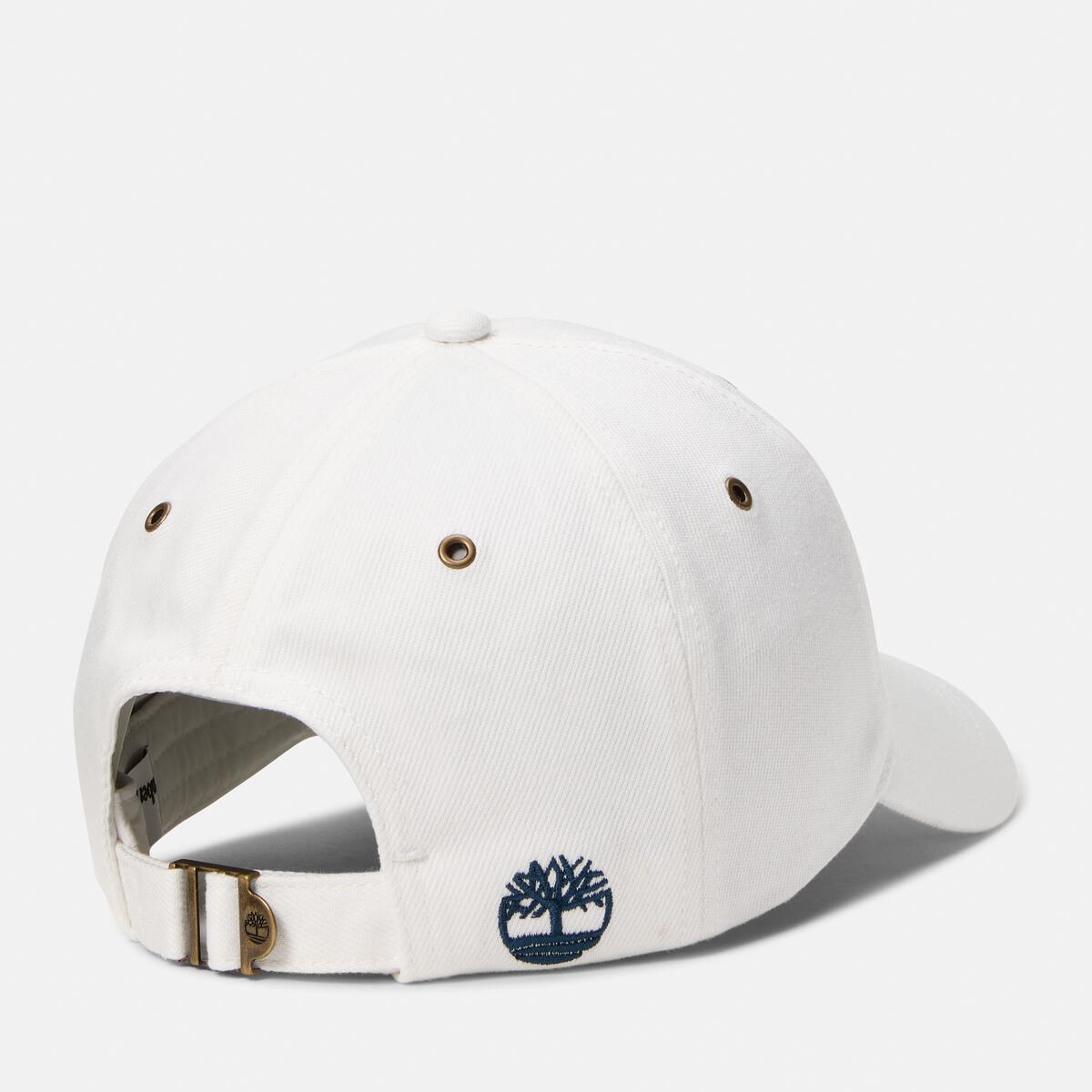 TIMBERLAND Denim Varsity Baseball Cap Antique White - Image 2