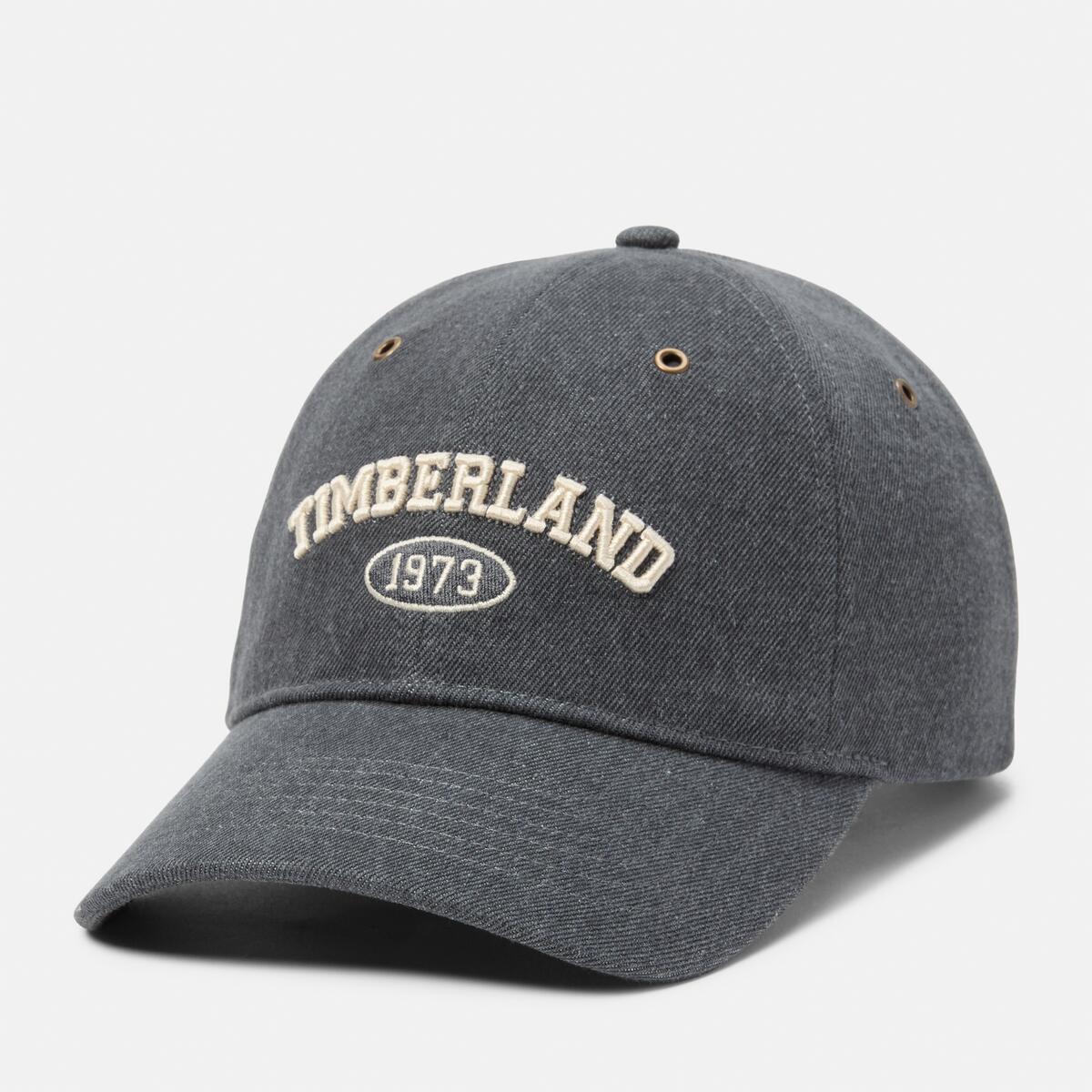 TIMBERLAND Denim Varsity Baseball Cap Blackened Pearl - Image 1