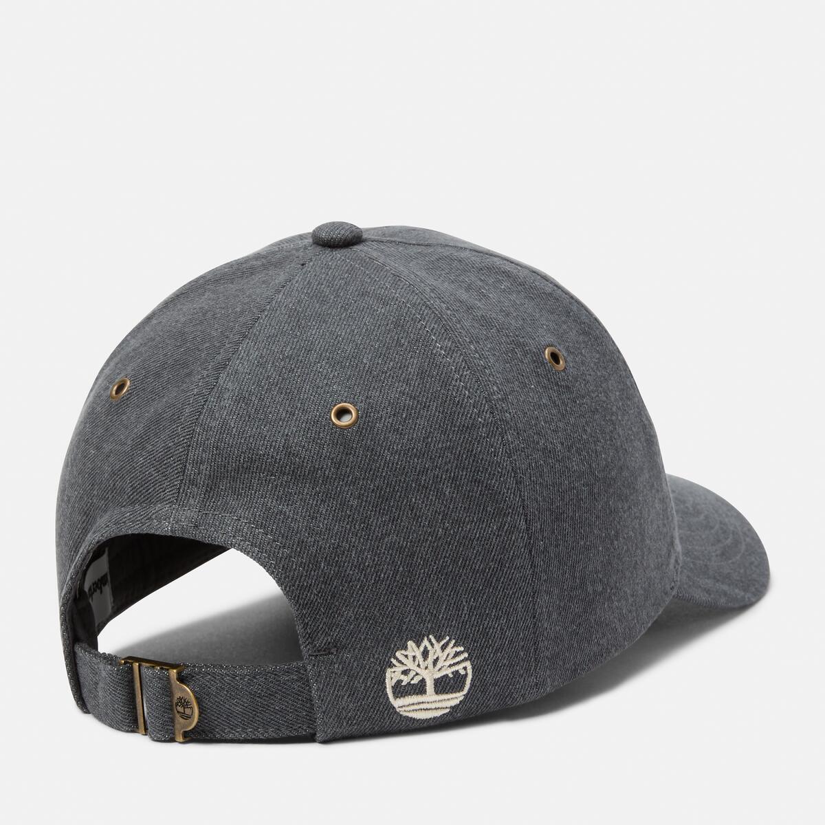 TIMBERLAND Denim Varsity Baseball Cap Blackened Pearl - Image 2