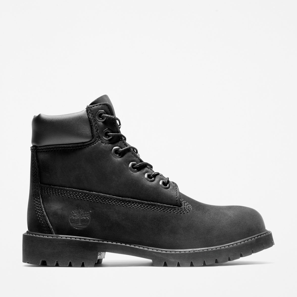 TIMBERLAND Junior 6-Inch Premium Waterproof Boot Black Nubuck - Image 1