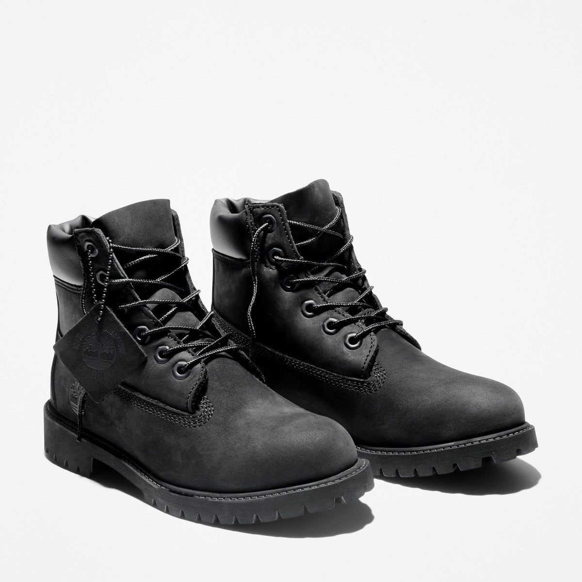 TIMBERLAND Junior 6-Inch Premium Waterproof Boot Black Nubuck - Image 2