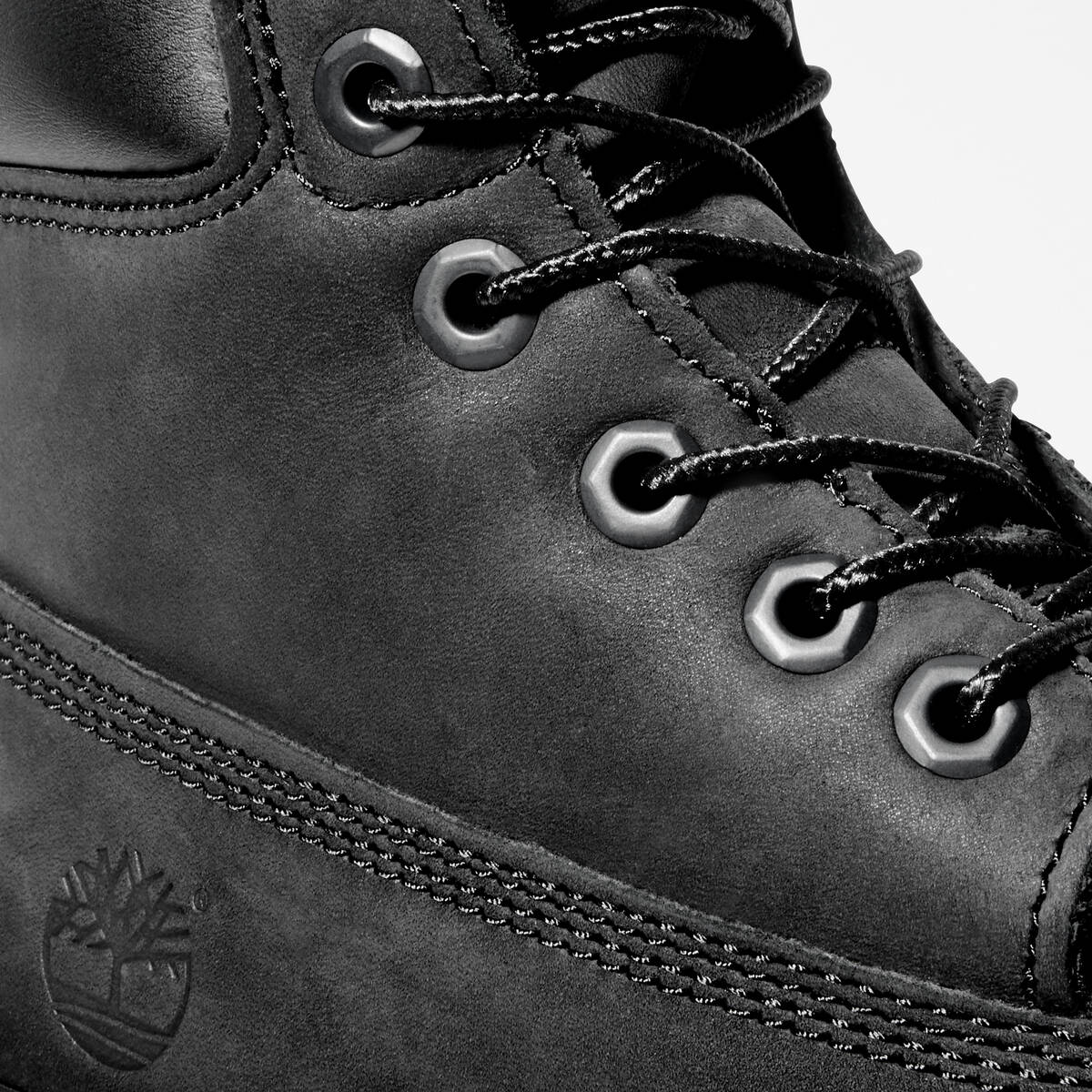 TIMBERLAND Junior 6-Inch Premium Waterproof Boot Black Nubuck - Image 3
