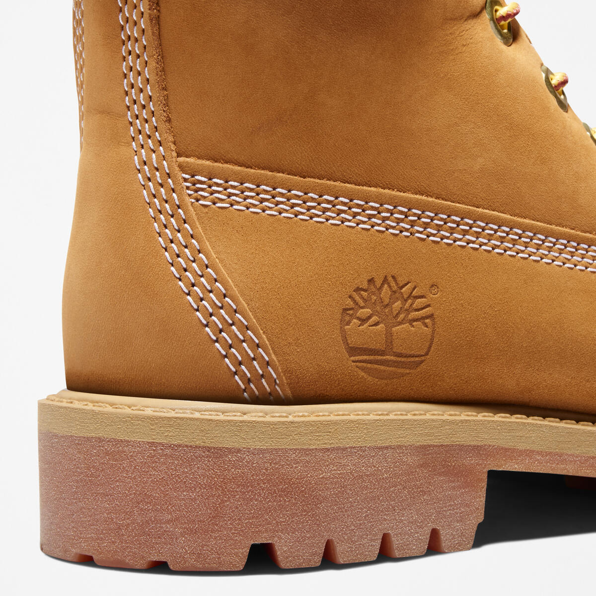 TIMBERLAND Junior 6-Inch Premium Waterproof Boot Wheat Nubuck - Image 4