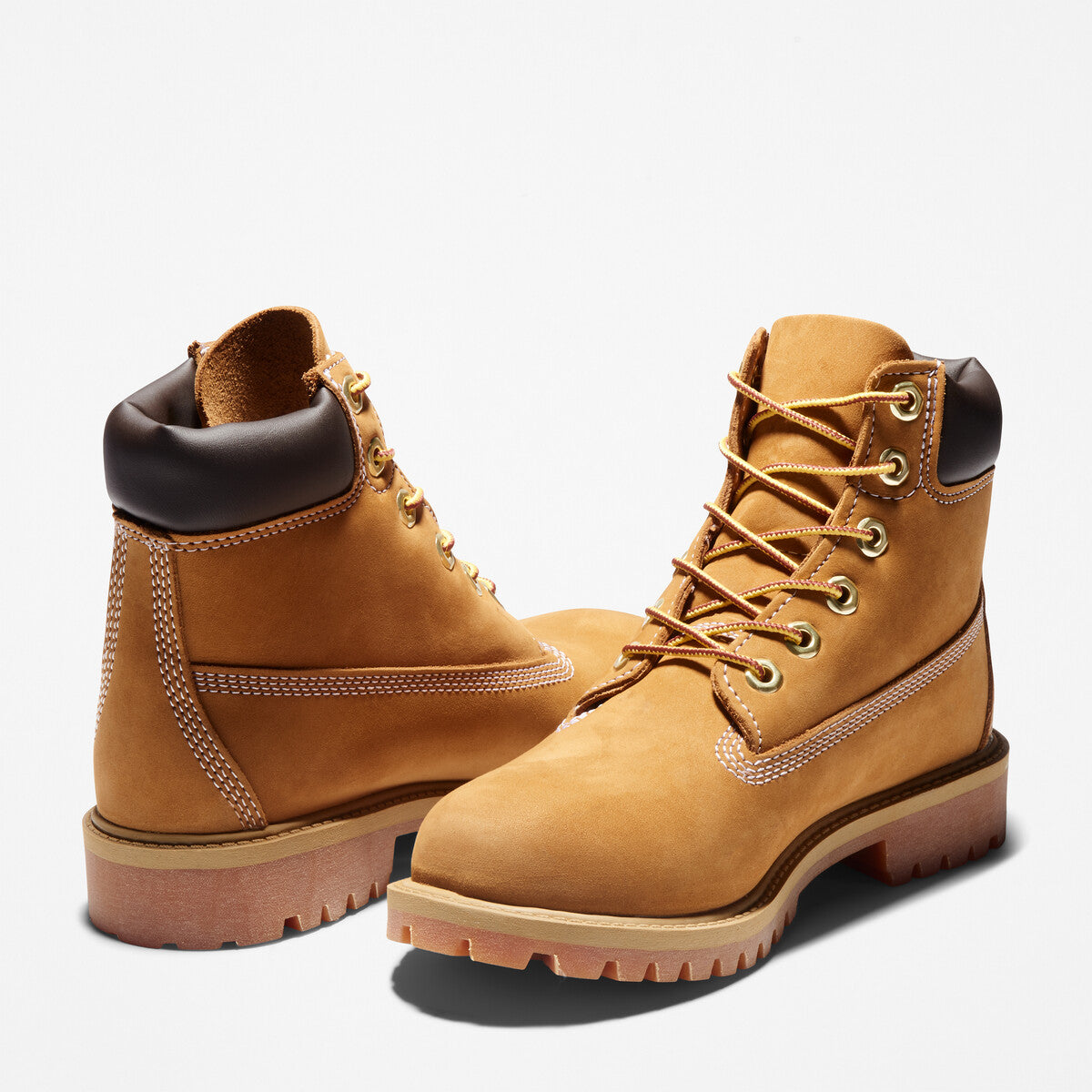TIMBERLAND Junior 6-Inch Premium Waterproof Boot Wheat Nubuck - Image 5