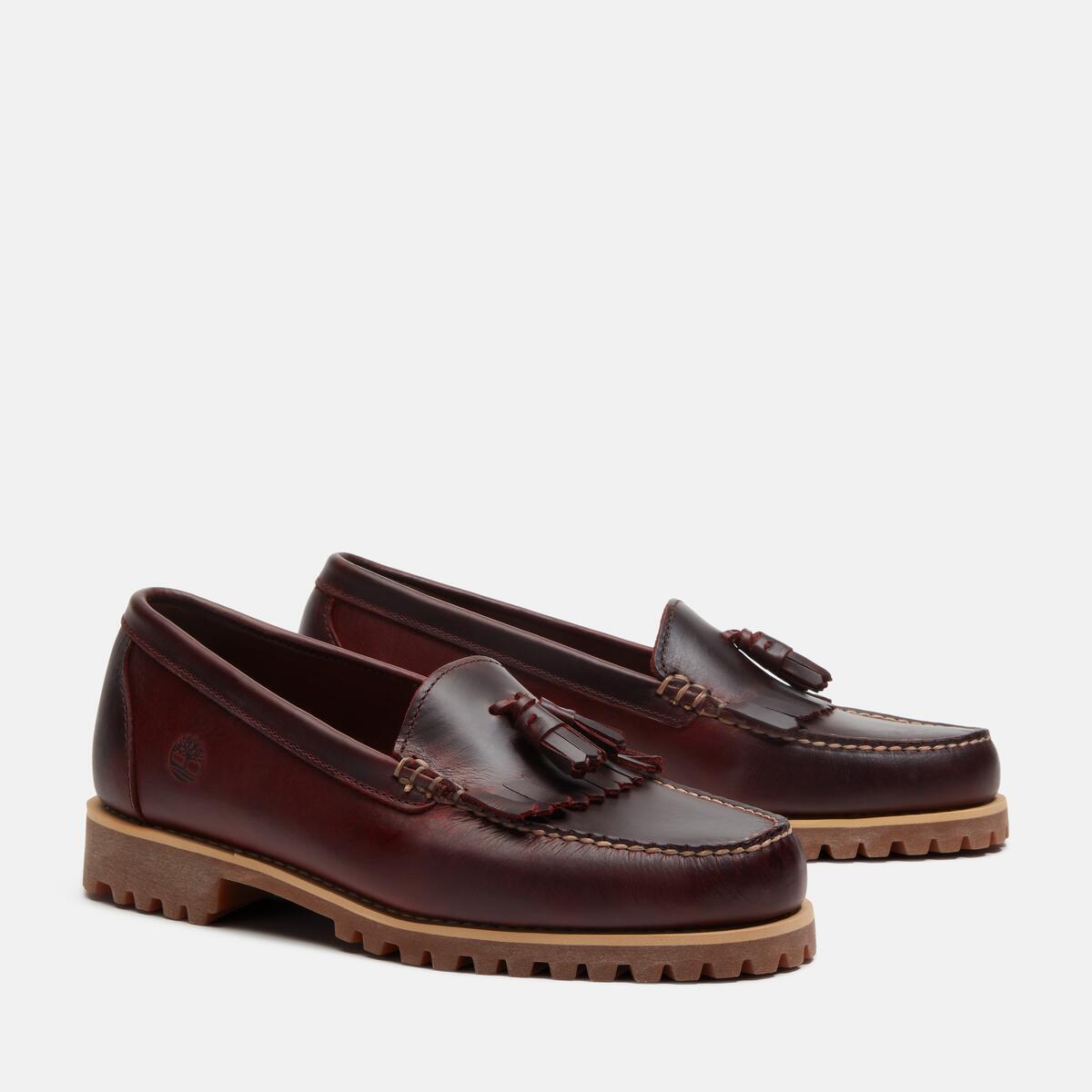 TIMBERLAND Men's Authentic Loafer Burgundy Full Grain - Image 2