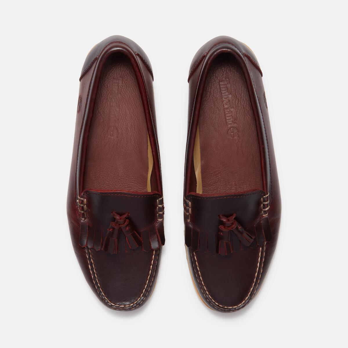 TIMBERLAND Men's Authentic Loafer Burgundy Full Grain - Image 3