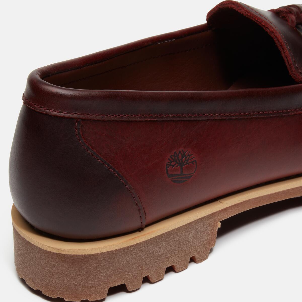 TIMBERLAND Men's Authentic Loafer Burgundy Full Grain - Image 8