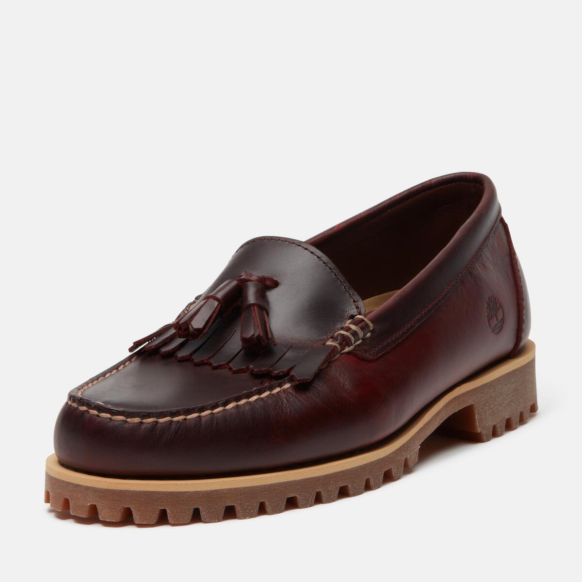 TIMBERLAND Men's Authentic Loafer Burgundy Full Grain - Image 9