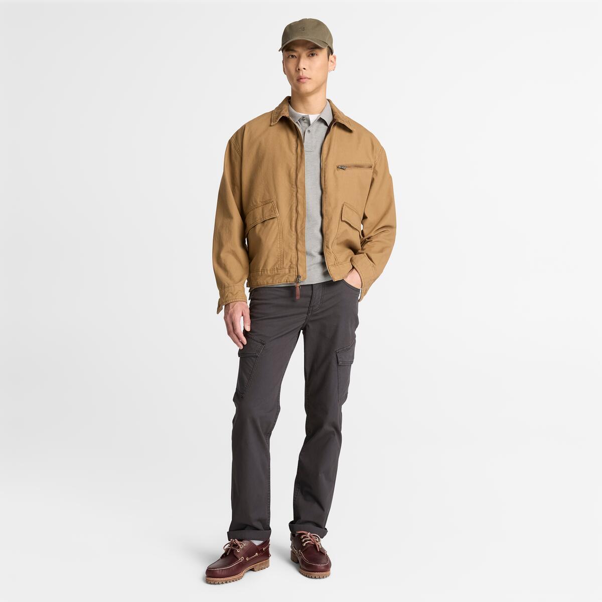 TIMBERLAND Men's Millers River Pique Polo Medium Grey Heather - Image 2