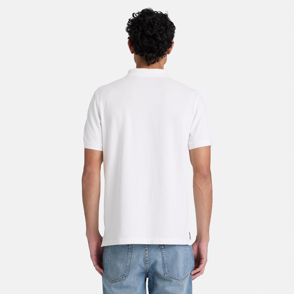 TIMBERLAND Men's Millers River Pique Polo White - Image 4