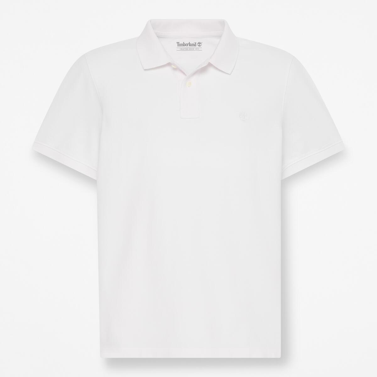 TIMBERLAND Men's Millers River Pique Polo White - Image 5