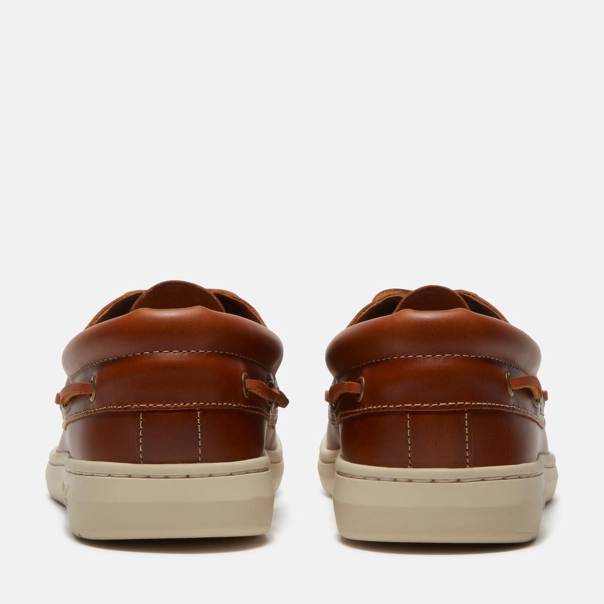 TIMBERLAND Men's Portofino Pier Boat Shoe Medium Brown Full Grain - Image 5