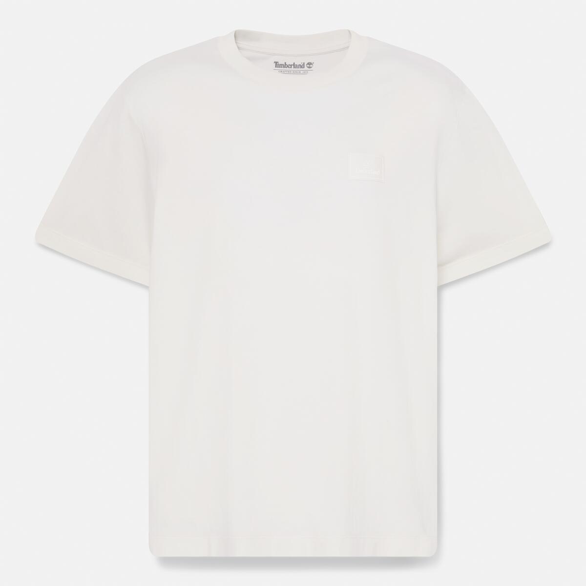 TIMBERLAND Men's Silicon Badge Tee Vintage White - Image 5