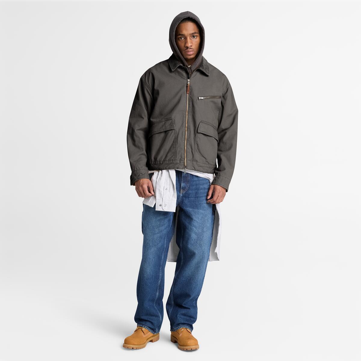 TIMBERLAND Men's Strafford Canvas Jacket Vintage Black - Image 2