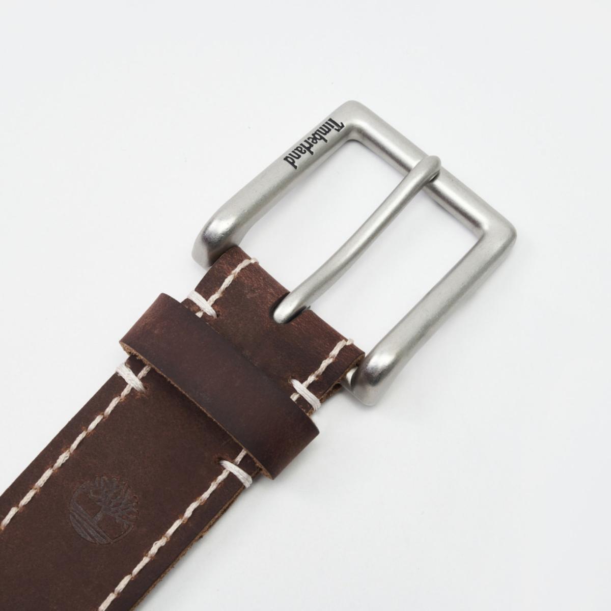 TIMBERLAND Men's 38MM Handstitch Belt Brown - Image 2