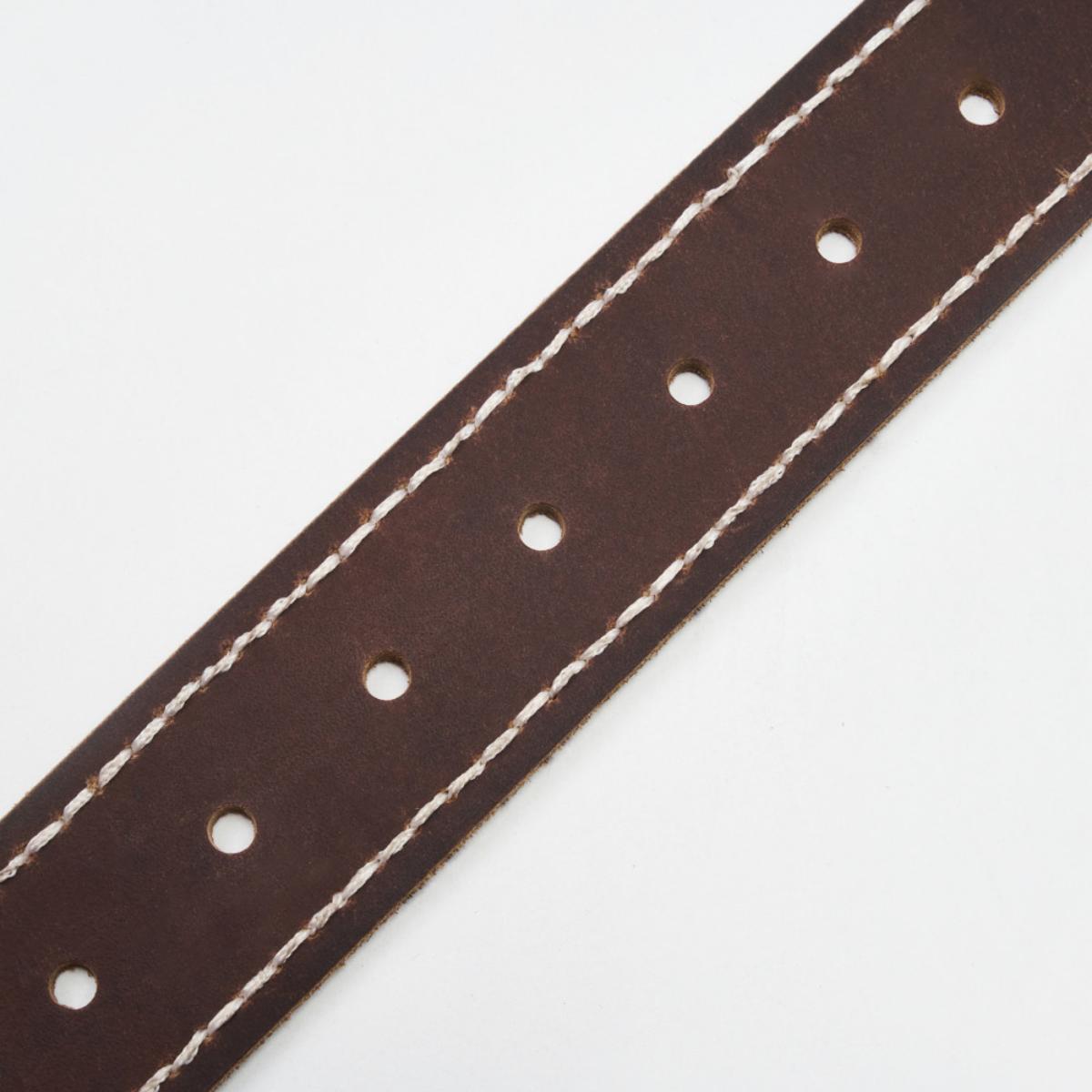 TIMBERLAND Men's 38MM Handstitch Belt Brown - Image 4