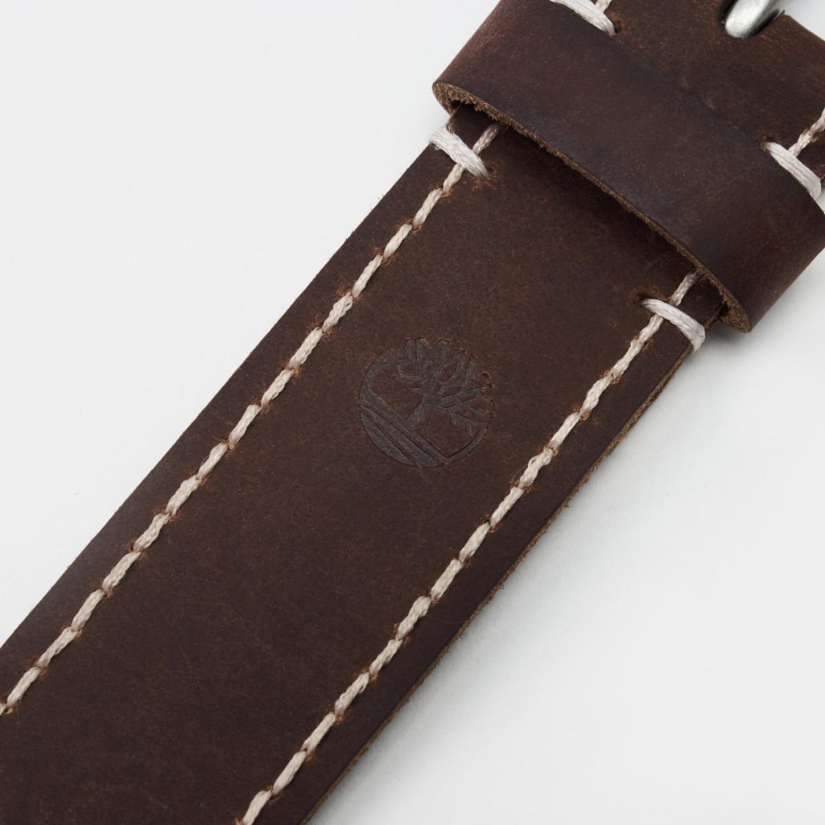 TIMBERLAND Men's 38MM Handstitch Belt Brown - Image 5