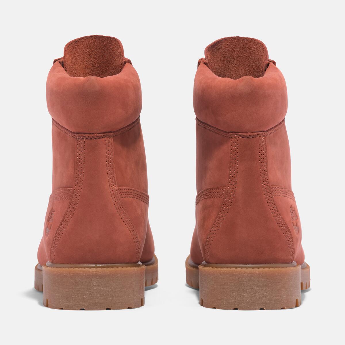 TIMBERLAND Men's 6-Inch Premium Waterproof Boot Dark Red Nubuck - Image 7