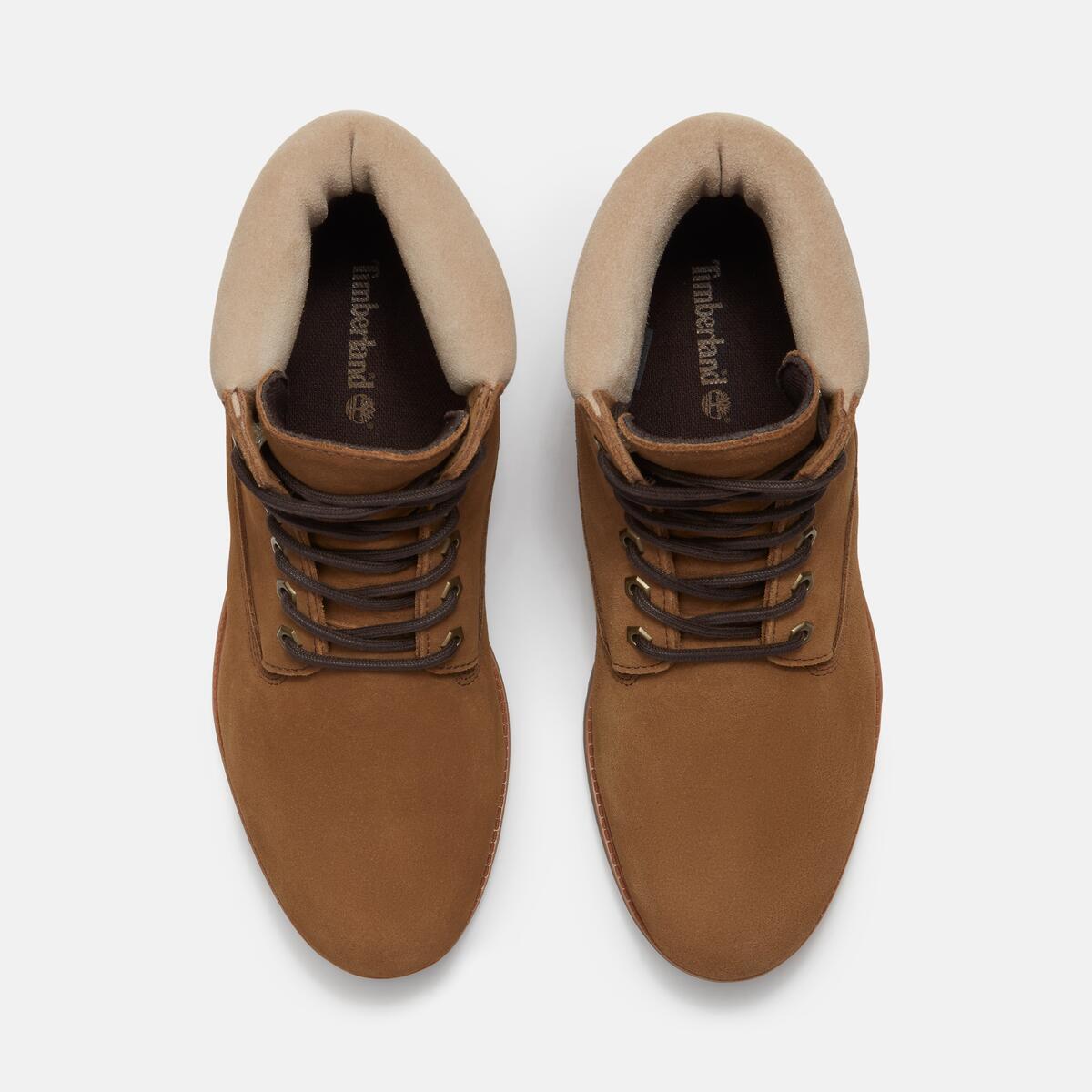 TIMBERLAND Men's 6-Inch Heritage Waterproof Boot Medium Brown Suede - Image 4