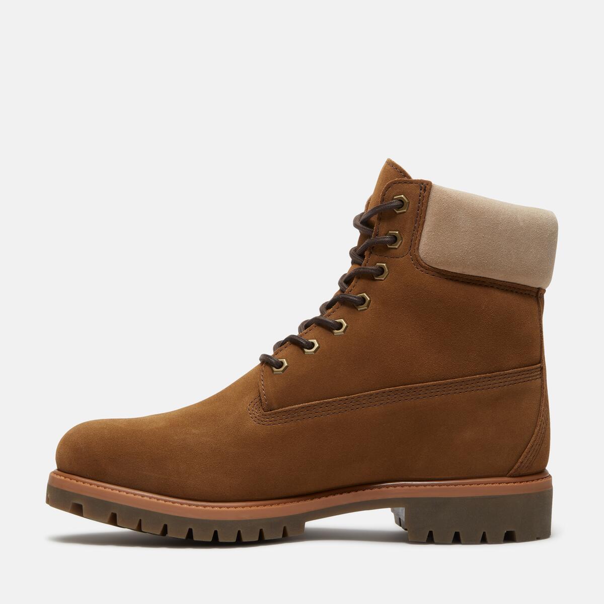 TIMBERLAND Men's 6-Inch Heritage Waterproof Boot Medium Brown Suede - Image 7