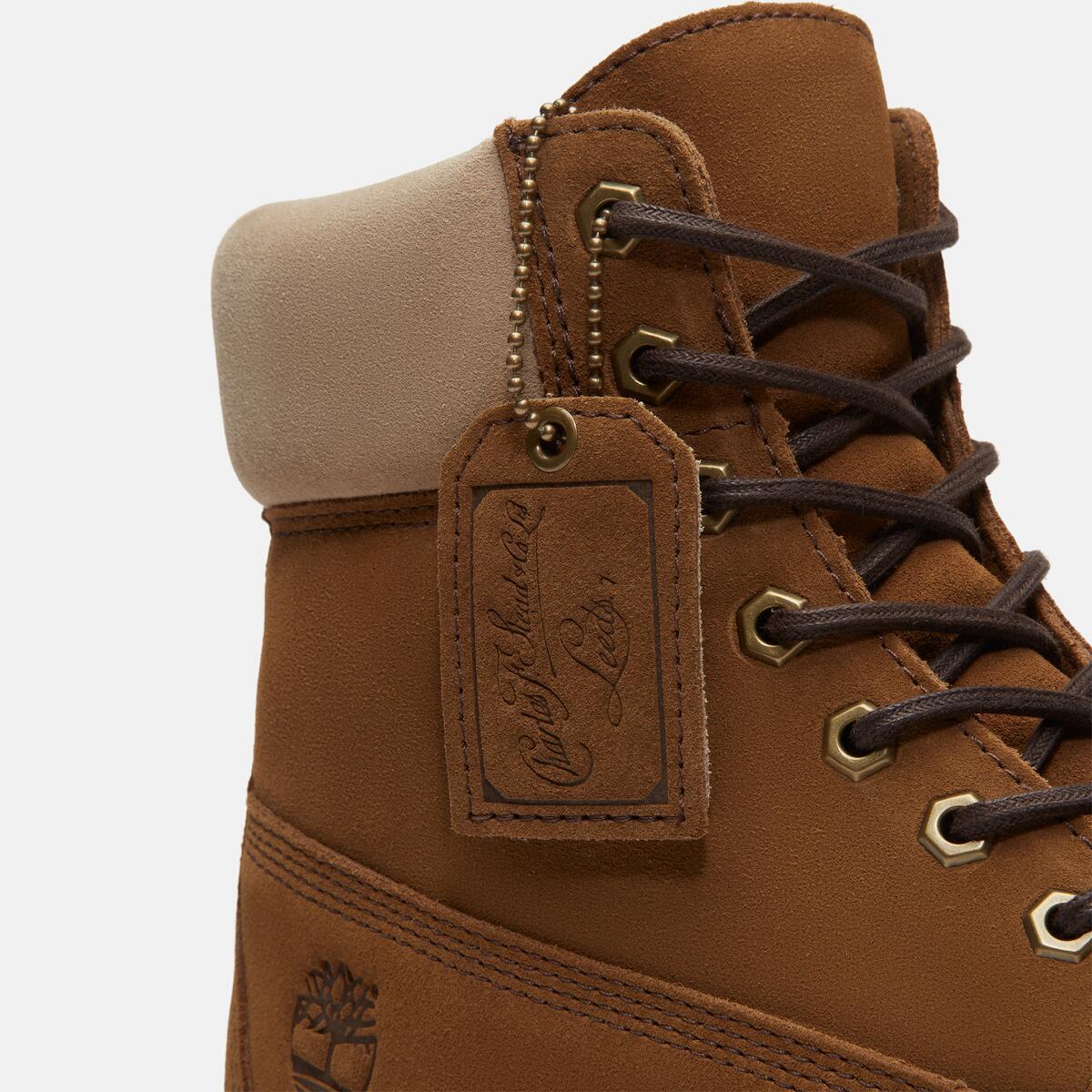 TIMBERLAND Men's 6-Inch Heritage Waterproof Boot Medium Brown Suede - Image 8