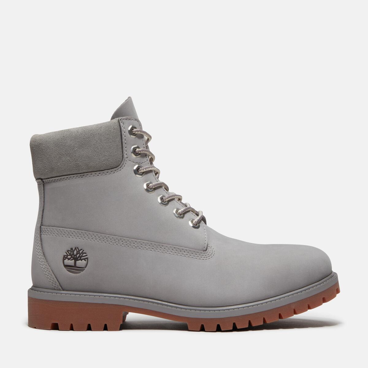 TIMBERLAND Men's 6-Inch Heritage Waterproof Boot Medium Greyout Nubuck - Image 1