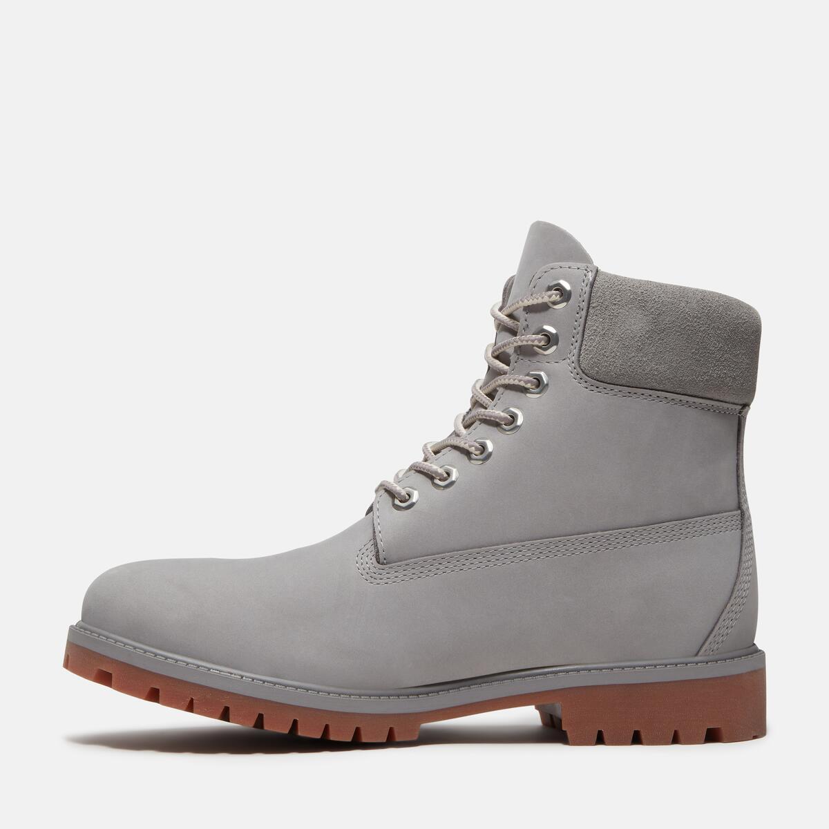 TIMBERLAND Men's 6-Inch Heritage Waterproof Boot Medium Greyout Nubuck - Image 6