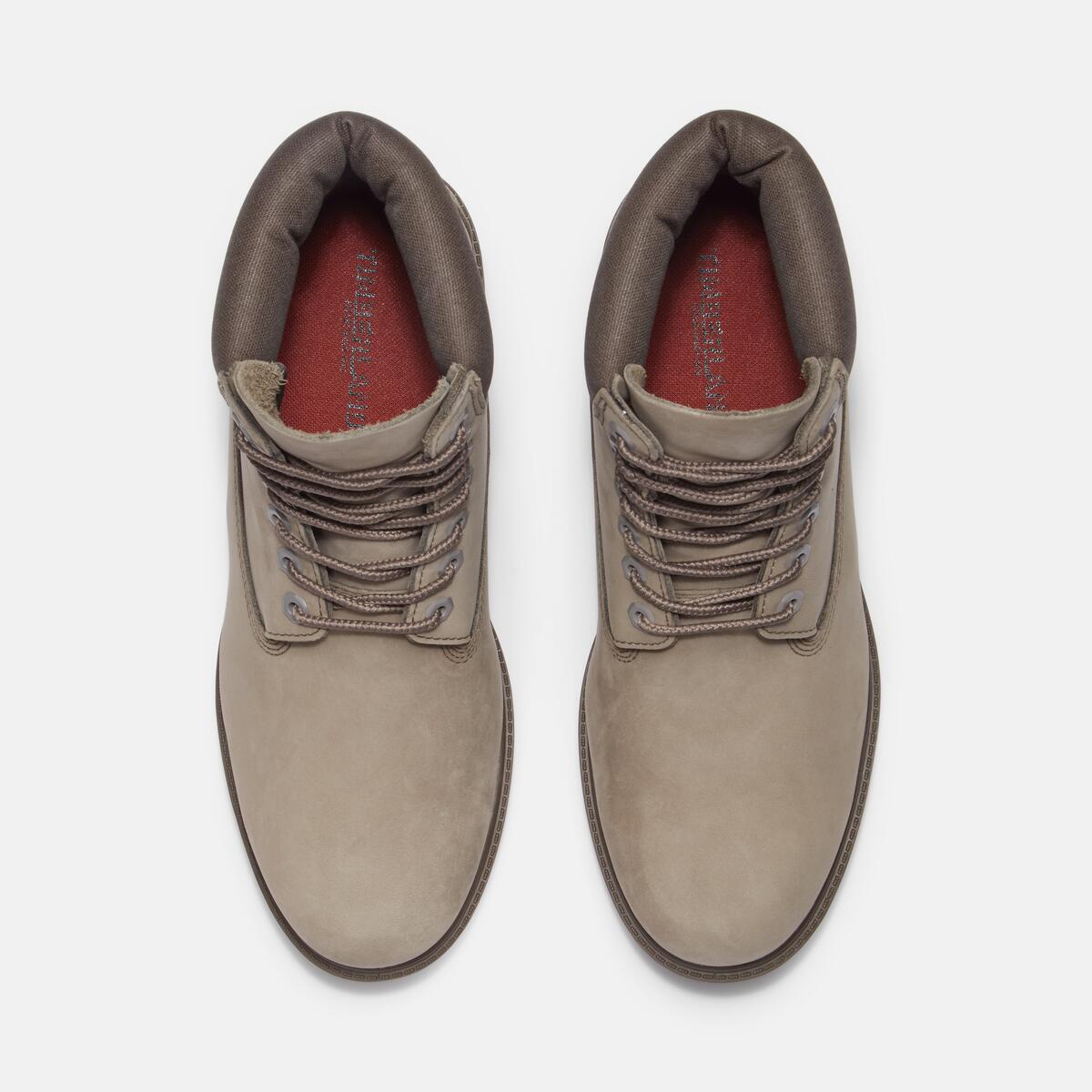 TIMBERLAND Men's 6-Inch Heritage Waterproof Boot Olive Nubuck - Image 3