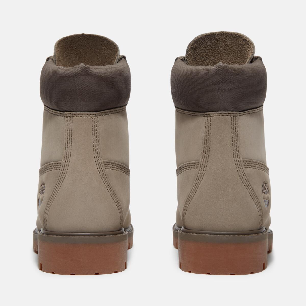 TIMBERLAND Men's 6-Inch Heritage Waterproof Boot Olive Nubuck - Image 5