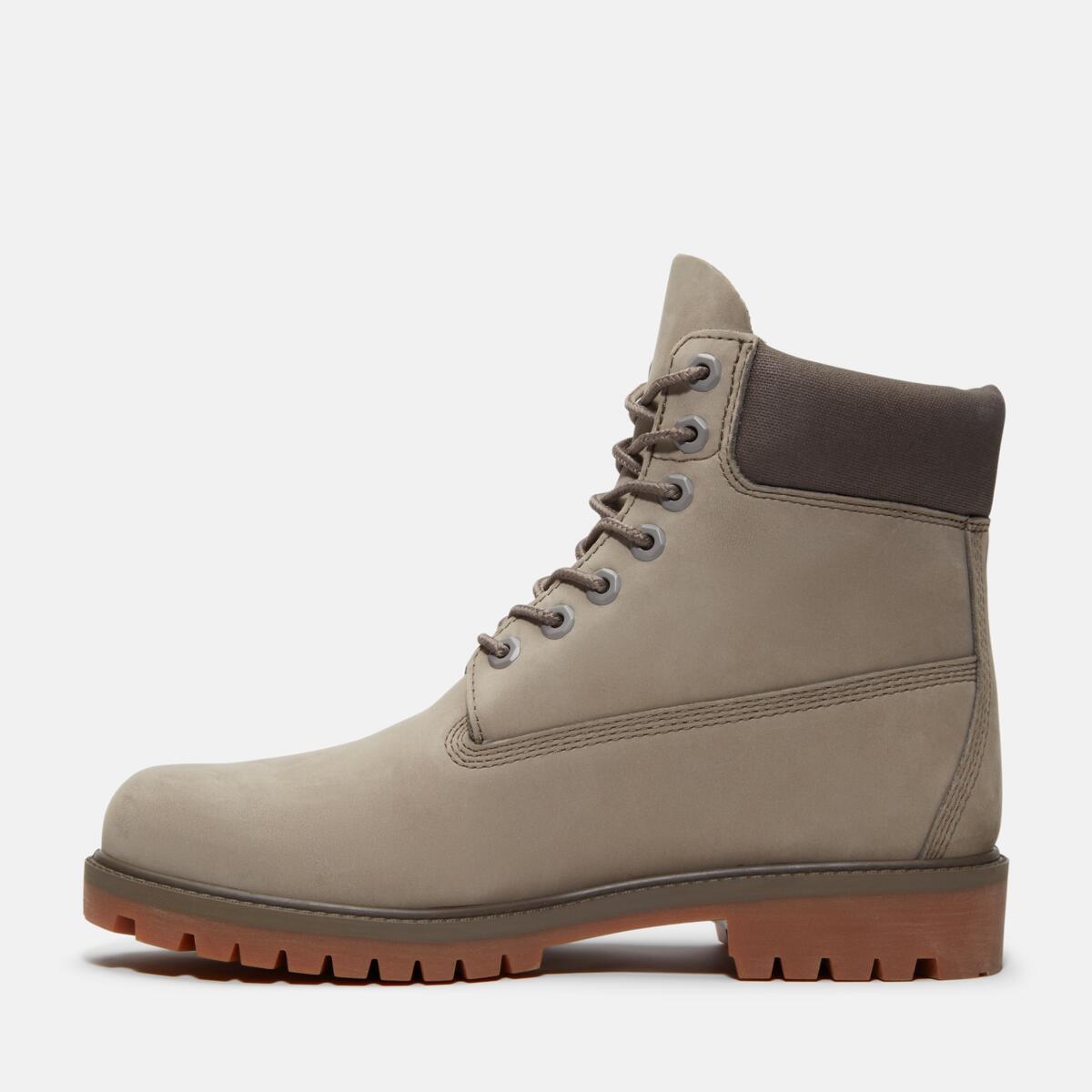 TIMBERLAND Men's 6-Inch Heritage Waterproof Boot Olive Nubuck - Image 6