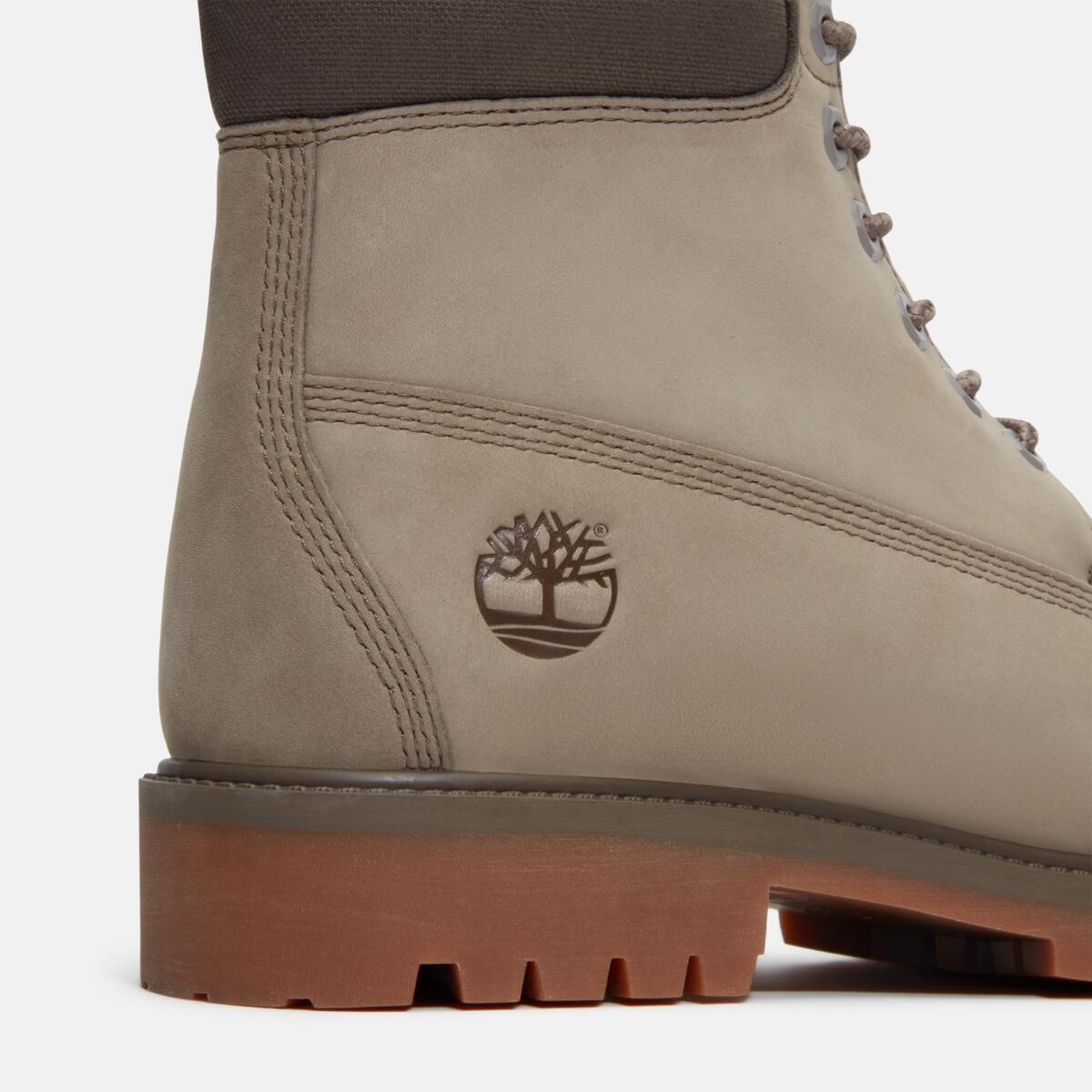 TIMBERLAND Men's 6-Inch Heritage Waterproof Boot Olive Nubuck - Image 7