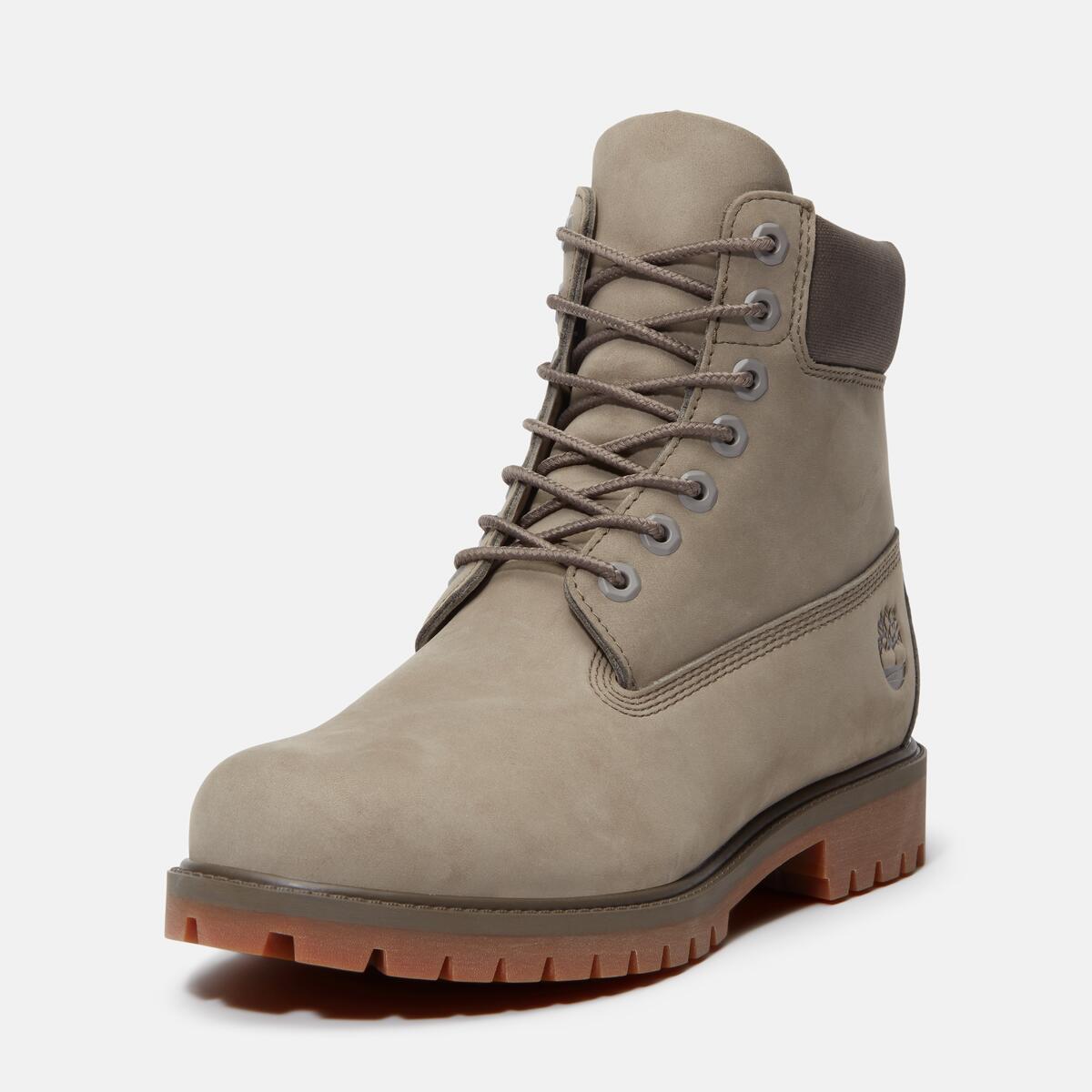 TIMBERLAND Men's 6-Inch Heritage Waterproof Boot Olive Nubuck - Image 9